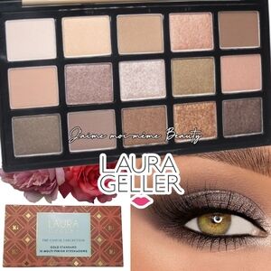 Laura Geller Soft Glam Smokey Eyeshadow Palette Silver Gold Shimmers Neutrals